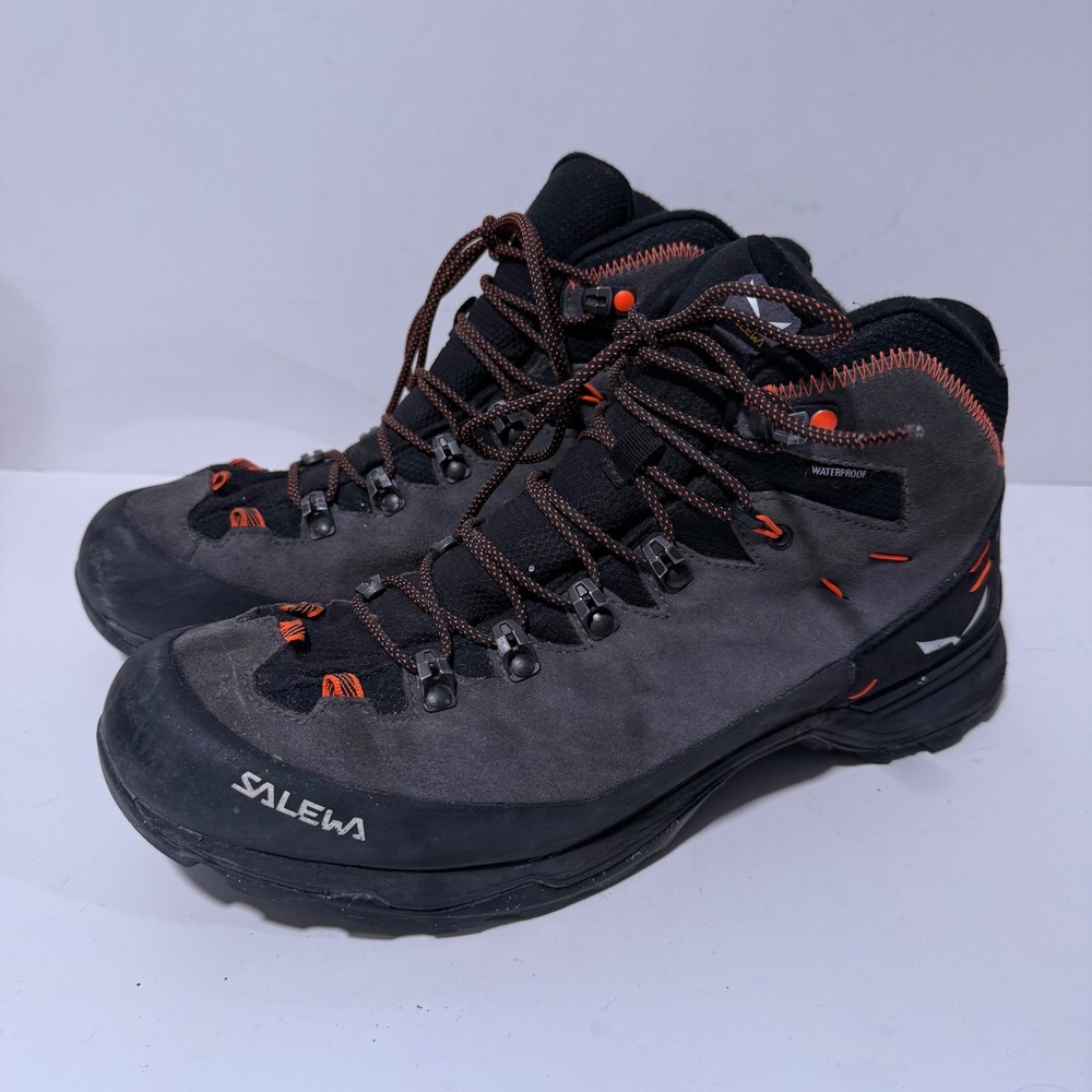 Salewa Mens Alp Mate Winter Mid Waterproof Hiking Boots Trail 11.5 Grey MTN